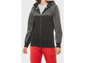 Veste molleton bicolore zippée à capuche écoresponsable unisexe - WK410