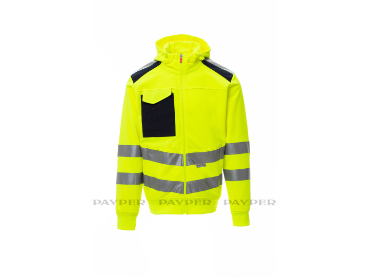 Veste sweat capuche réfléchissant  LEADER