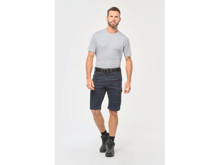 WK715 - Bermuda denim multipoches homme