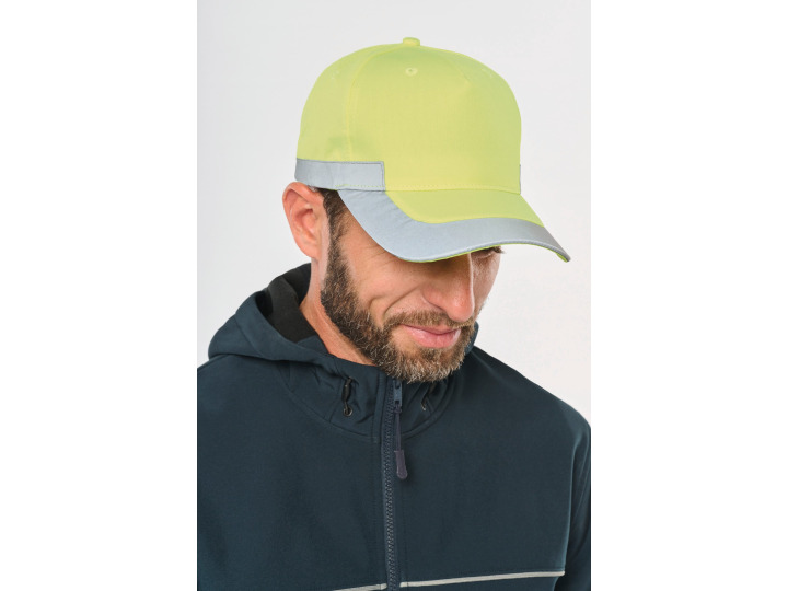 WKP123  Casquette fluorescente  5 panneaux